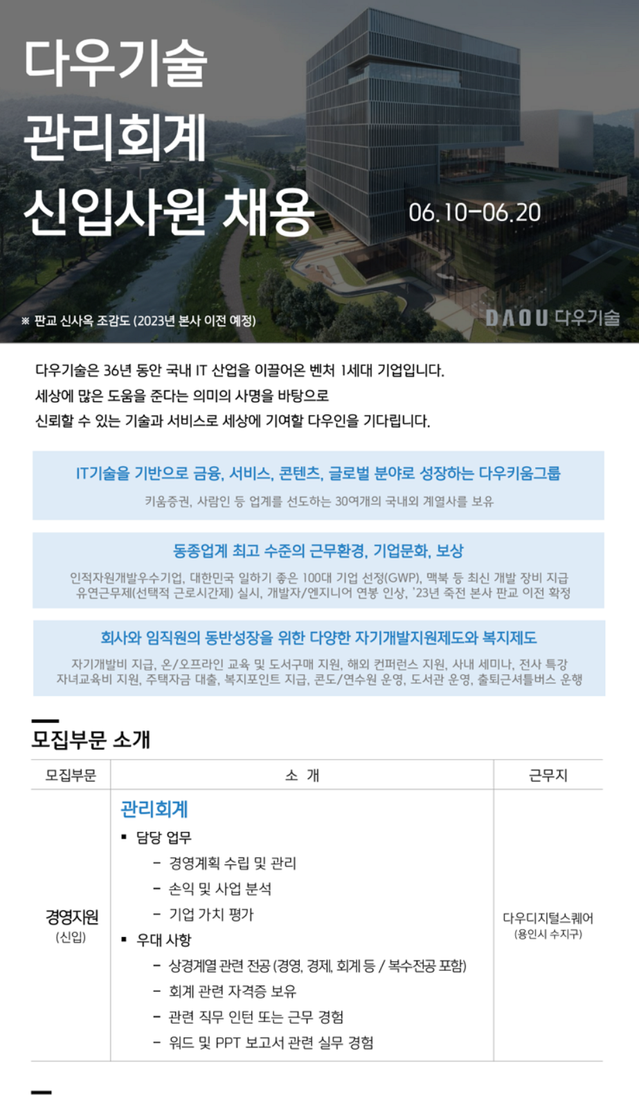 다우기술 채용 : 관리회계 채용 - 인크루트 채용정보 (주)다우기술,관리회계 : 인크루트 채용