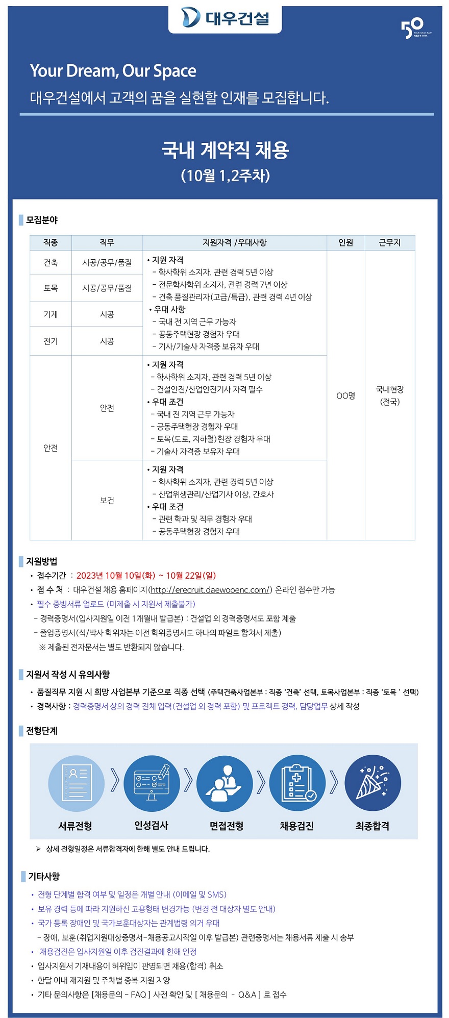 대우건설 채용 : [국내] 계약직 채용 - 인크루트 채용정보 (주)대우건설,[국내] 계약직 채용 : 인크루트 채용
