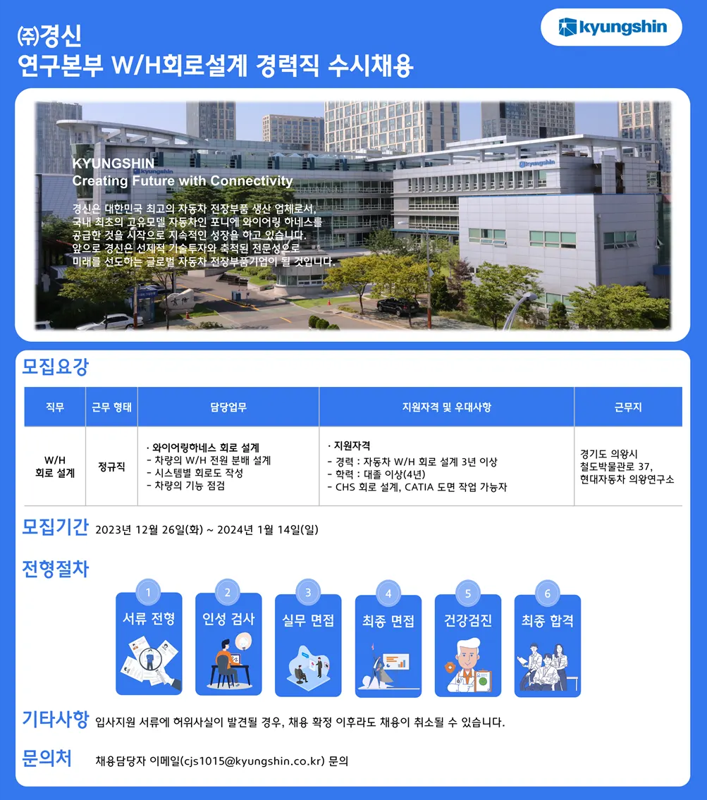 경신 채용 : (주)경신 W/H회로설계 경력직 수시채용 - 인크루트 채용정보 주식회사 경신,(주)경신 W/H회로설계 경력직 수시채용 : 인크루트 채용